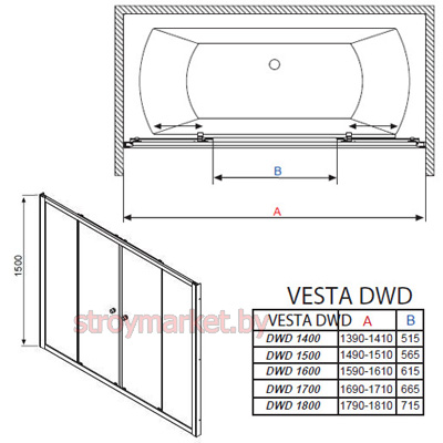    RADAWAY Vesta DWD 150x150 (150*150)  