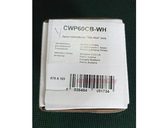     MCALPINE CWP60CB-WH 