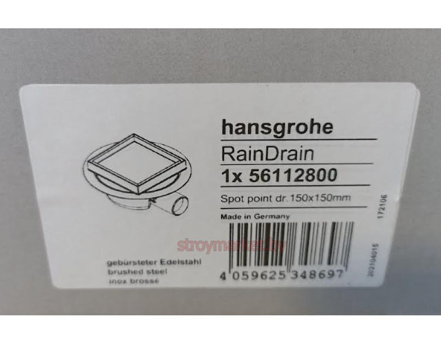   HANSGROHE RainDrain Spot 56112800 150x150  