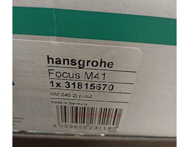    HANSGROHE Focus M41 31815670   