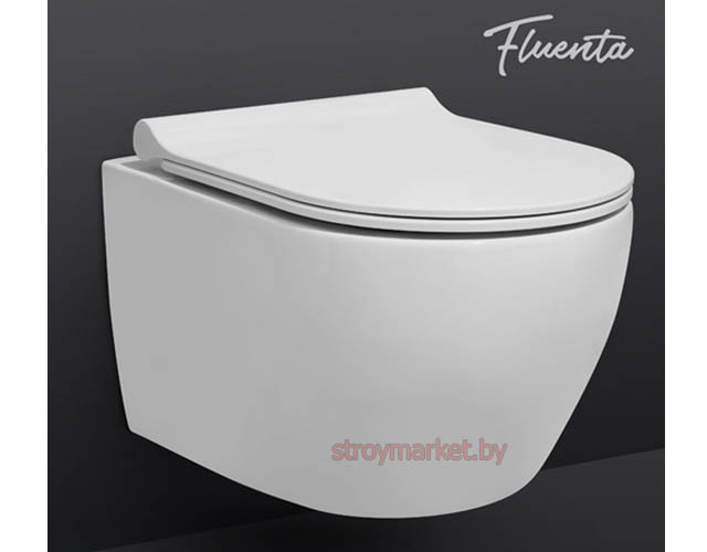 Уже в продаже! Подвесной безободковый унитаз Pestan Fluenta Turbo в комплекте с сиденьем микролифт