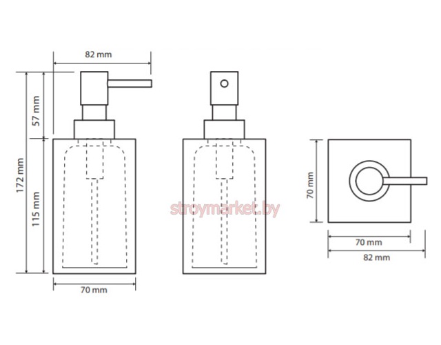 Дозатор для жидкого мыла BEMETA Vista 120109016-100 черный