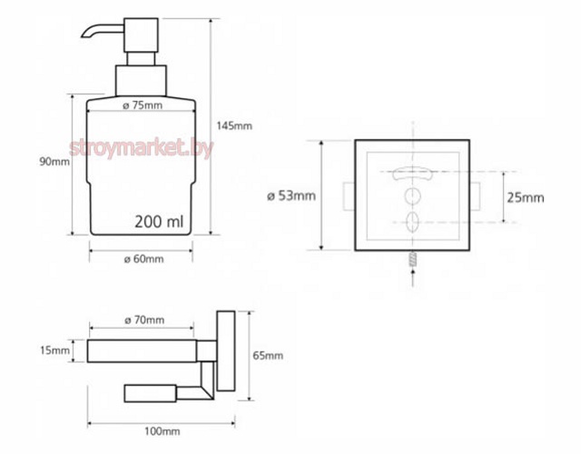 Дозатор для жидкого мыла с магнитной мыльницей BEMETA Beta 132109182