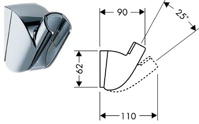 Держатель душа HANSGROHE Porter A 27520 - фото1