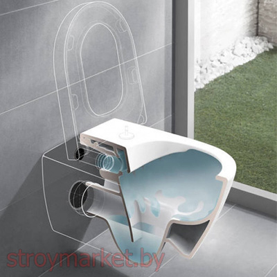 Унитаз VILLEROY&BOCH Omnia Architectura Direcflush 5684HR01 подвесной без ободка фото-3