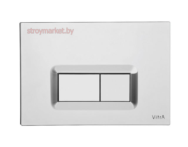 Система инсталляции для подвесного унитаза VITRA в комплекте с унитазом VITRA Arkitekt и кнопкой глянцевый хром