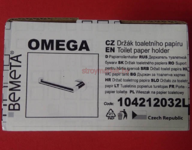 Держатель туалетной бумаги BEMETA Omega 104212032L левый
