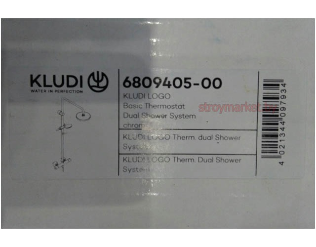 Душевая система KLUDI Logo 6809405-00 с термостатом