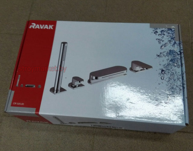 Смеситель для ванны RAVAK CR 025.00 врезной на бортик ванны