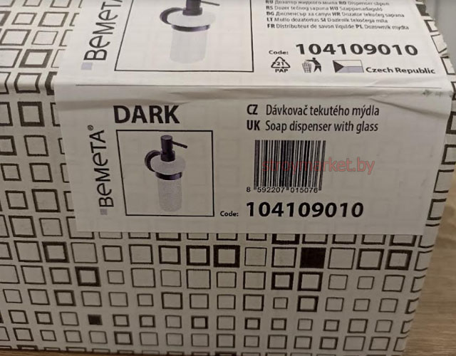 Дозатор для жидкого мыла черный BEMETA Dark 104109010