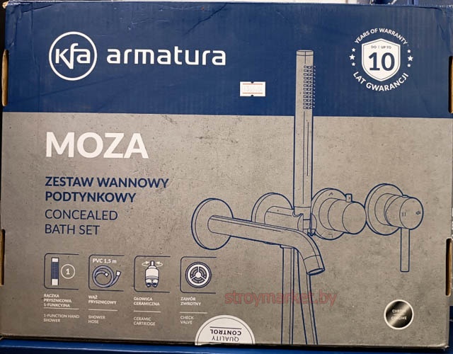 Душевая система ARMATURA Moza 5039-411-00 скрытого монтажа хром фото-6 Душевая система ARMATURA Moza 5039-411-00 скрытого монтажа хром фото-6