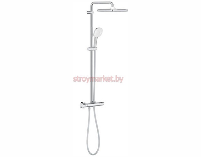 Душевая система GROHE Tempesta System 250 Cube 26689001 с термостатом - фото1 Душевая система GROHE Tempesta System 250 Cube 26689001 с термостатом - фото1
