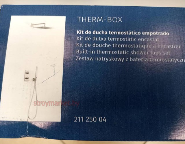 Душевая система TRES Therm-Box 21125004 скрытого монтажа с термостатом