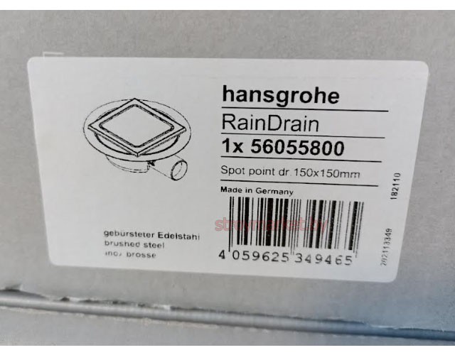 Душевой трап HANSGROHE RainDrain Spot 56055800 150x150