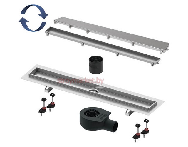 Душевой трап TECE Linus 900 15103099 перевёртыш - нержавейка/под плитку с мембраной фото-4