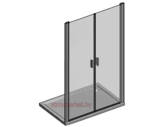Душевая дверь ROTH Lega Lift Line LZCN2/100 100x195 см хром/прозрачный