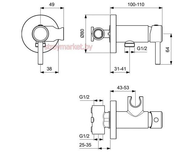   IDEAL STANDARD IDEALSPRAY BD130AA   