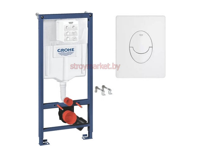 Инсталляция для унитаза GROHE Rapid SL 38719001 в комплекте с кнопкой белой - фото1
