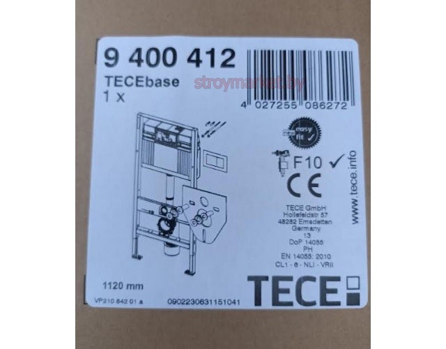 Инсталляция для унитаза TECE TECEbase 9400412 комплект 4 в 1 с кнопкой глянцевый хром