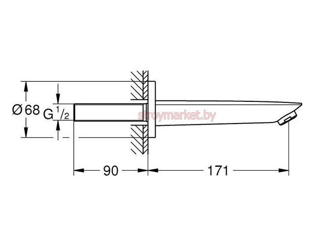 Излив для ванны GROHE BauCosmopolitan 13255001 фото-2