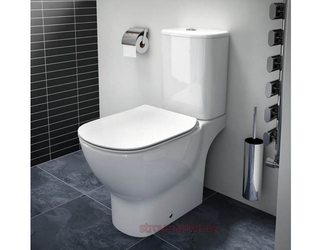 Унитаз напольный без ободка IDEAL STANDARD Tesi AquaBlade T008701 в комплекте с крышкой T352701 фото-5
