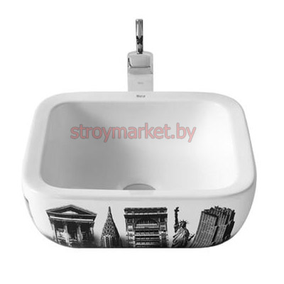 Умывальник ROCA Urban 40x40 New York на столешницу 32765U00U фото-3