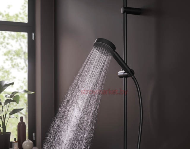Душевая лейка HANSGROHE Pulsify S 24120670 черный фото-6 Душевая лейка HANSGROHE Pulsify S 24120670 черный фото-6