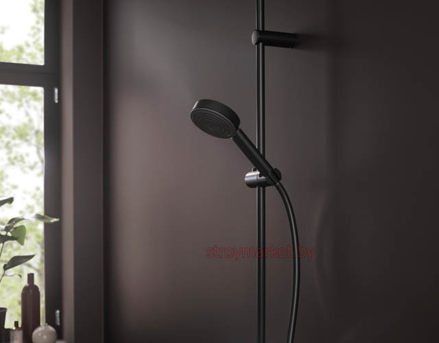 Душевая лейка HANSGROHE Pulsify S 24120670 черный фото-5 Душевая лейка HANSGROHE Pulsify S 24120670 черный фото-5