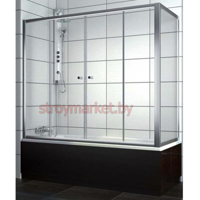 Шторка на ванну RADAWAY Vesta DWD 150x150 стекло прозрачное