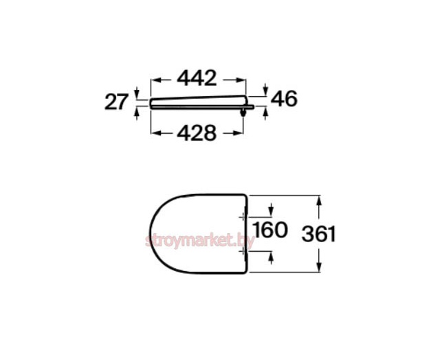 Сиденье для унитаза ROCA Optica 801F72001 с функцией плавного опускания фото-2 Сиденье для унитаза ROCA Optica 801F72001 с функцией плавного опускания фото-2