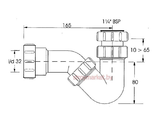 Сифон для биде MCALPINE MRBD2 без выпуска фото-2 Сифон для биде MCALPINE MRBD2 без выпуска фото-2