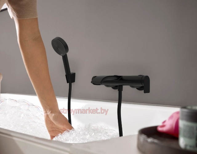 Смеситель для ванны HANSGROHE Vivenis 75420670 черный матовый фото-3
