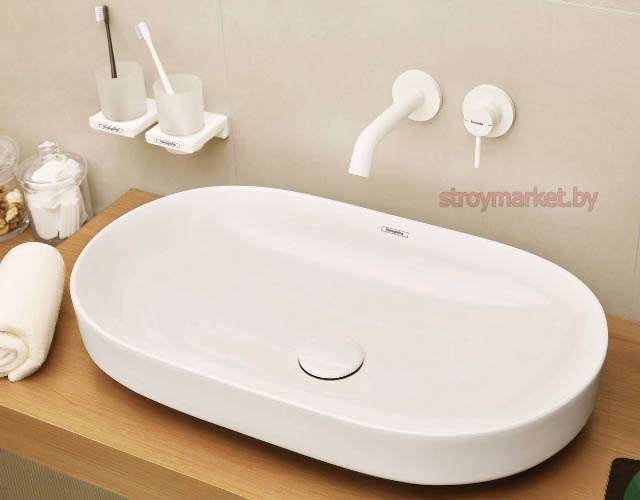 Смеситель для умывальника HANSGROHE Tecturis S 73350700 встраиваемый белый фото-3