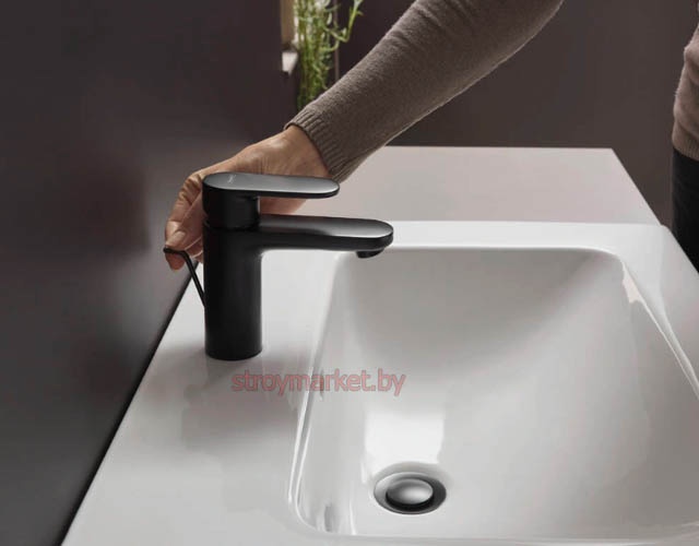 Смеситель для умывальника HANSGROHE Vernis Blend 71551670 черный фото-4