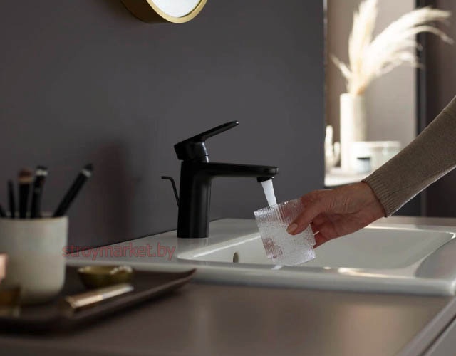 Смеситель для умывальника HANSGROHE Vernis Blend 71551670 черный фото-5
