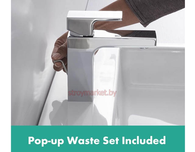 Смеситель для умывальника HANSGROHE Vernis Shape 100 71561000 хром фото-4