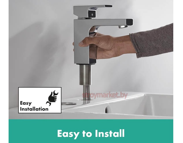 Смеситель для умывальника HANSGROHE Vernis Shape 100 71561000 хром фото-5
