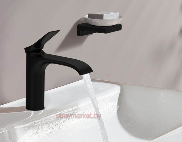 Смеситель для умывальника HANSGROHE Vivenis 75022670 черный фото-3