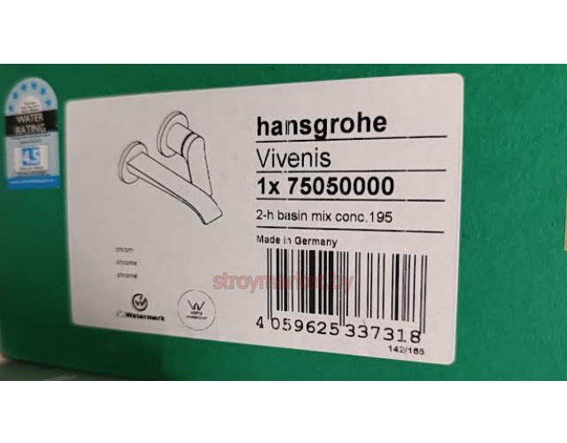 Смеситель для умывальника HANSGROHE Vivenis 75050000 встраиваемый хром фото-5