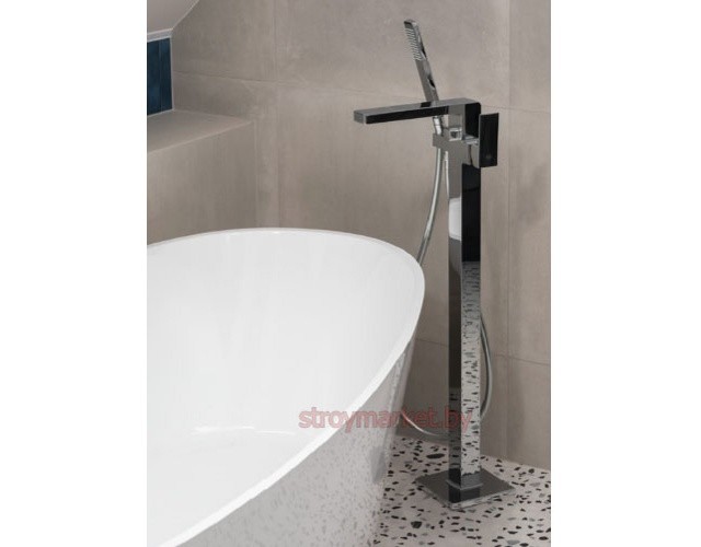 Смеситель для ванны напольный ARMATURA Logon 5135-510-00 с ручным душем хром