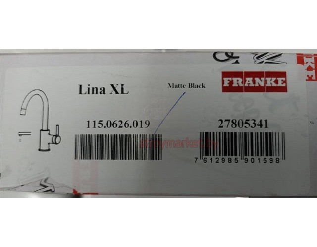 Смеситель для кухни FRANKE Lina XL 115.0626.019 черный