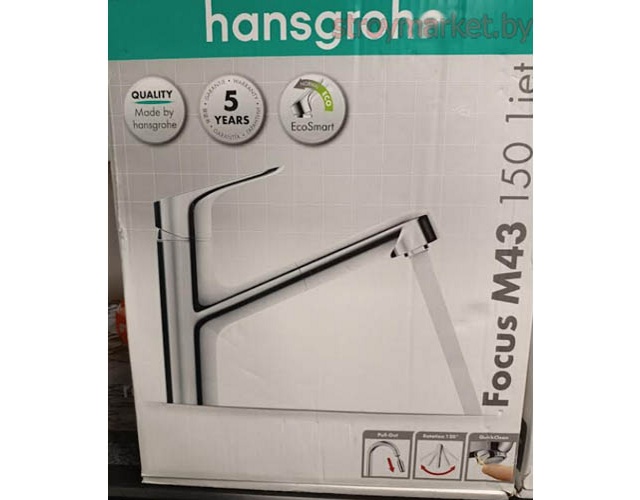 Смеситель для кухни HANSGROHE Focus M43 71842000 с вытягивающейся лейкой фото-5