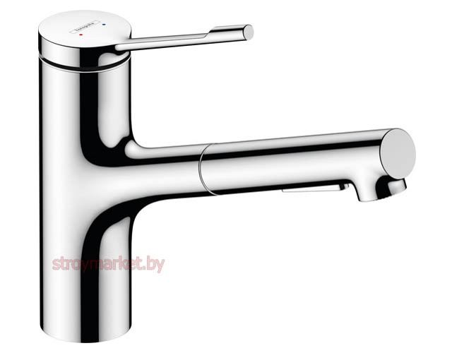 Смеситель для кухни HANSGROHE Zesis Lean M34 150 2jet 74814000 с вытягивающейся лейкой - фото1 Смеситель для кухни HANSGROHE Zesis Lean M34 150 2jet 74814000 с вытягивающейся лейкой - фото1