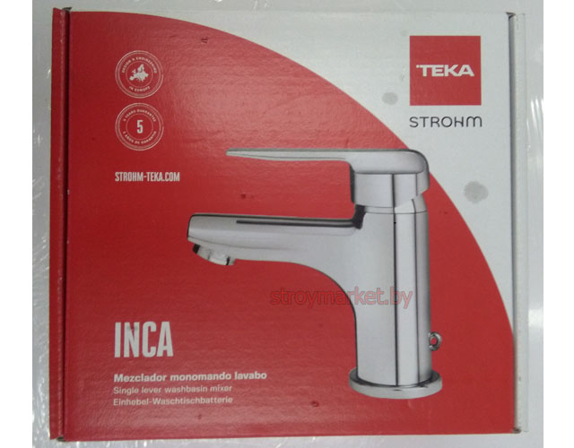 Смеситель для умывальника Teka Inca 53341602 без донного клапана