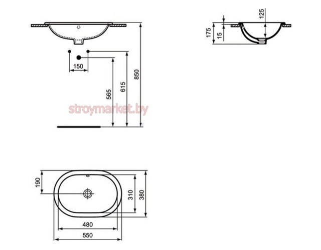  IDEAL STANDARD Connect E504701 55x38   