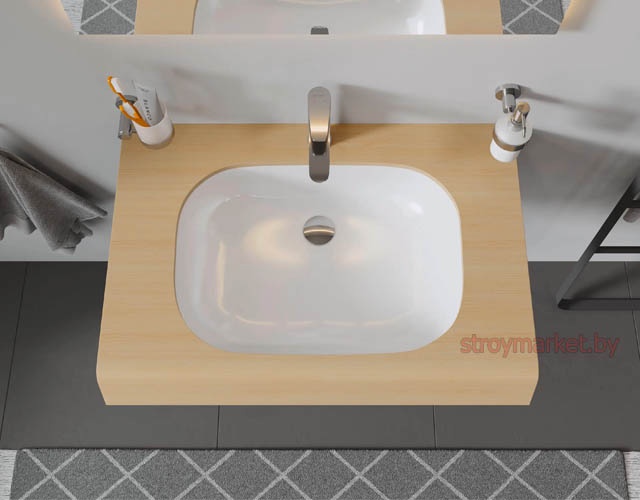 Умывальник врезной под столешницу DURAVIT D-Code 560 56х40 см 033856 фото-4 Умывальник врезной под столешницу DURAVIT D-Code 560 56х40 см 033856 фото-4