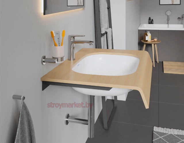 Умывальник врезной под столешницу DURAVIT D-Code 560 56х40 см 033856 фото-6 Умывальник врезной под столешницу DURAVIT D-Code 560 56х40 см 033856 фото-6