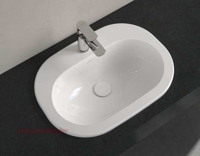 Умывальник на столешницу VILLEROY&BOCH O.Novo 41615601 56x40 фото-5