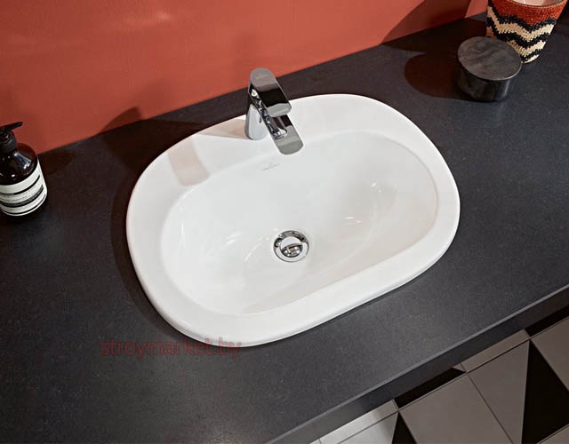 Умывальник на столешницу VILLEROY&BOCH O.Novo 41615601 56x40 фото-6