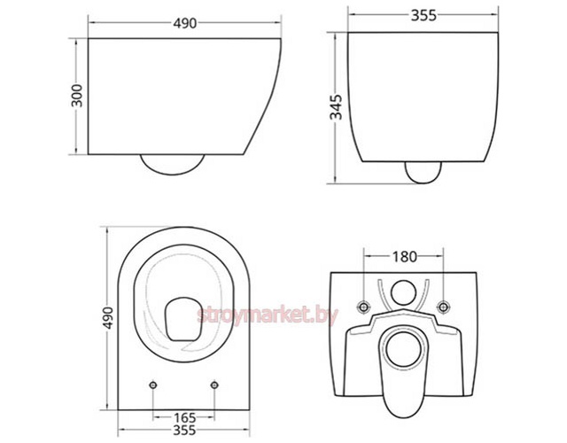 Унитаз подвесной PESTAN Fluenta Turbo 40013803 с сиденьем микролифт - фото2